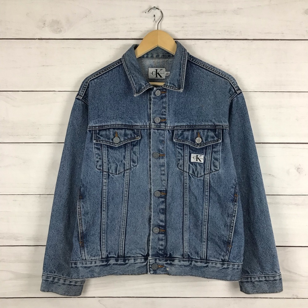 Vintage 1990s Calvin Klein Trucker Denim Jacket